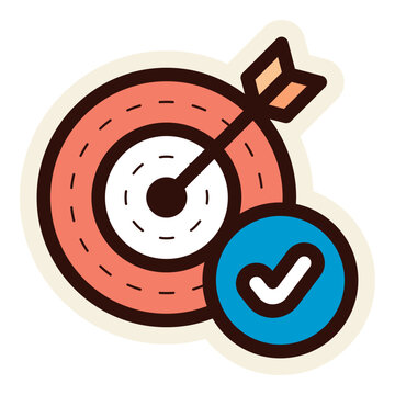 recommend clip art: arrow target with check mark sign sticker