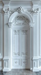 Fototapeta premium Seamless border with white copy space