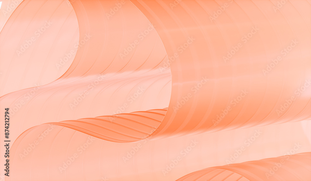 Poster 3d rendering of abstract layered crystal glass background.
