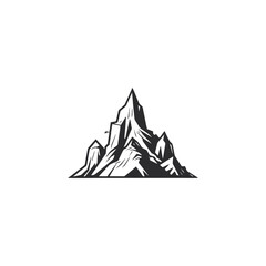 illustration art logo geometric ice peak rock mountain iceberg adventure ice peak
