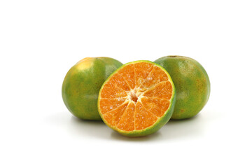 orange and lime isolated