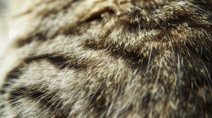 Close Up of Cat Fur Texture.