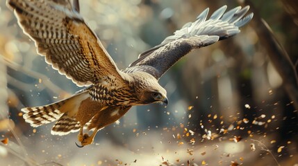 Obraz premium Hawk in Flight.