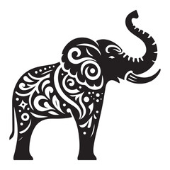 Premium Quality Elephant Silhouette Vector 