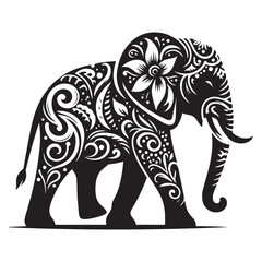 Premium Quality Elephant Silhouette Vector 