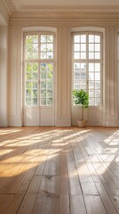 Spacious and bright empty room