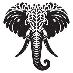 Premium Quality Elephant Silhouette Vector 