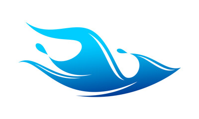 Ocean waves illustration design vector