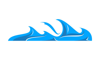 Sea wave illustration design vector