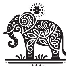 Premium Quality Elephant Silhouette Vector 