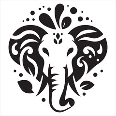 Premium Quality Elephant Silhouette Vector 