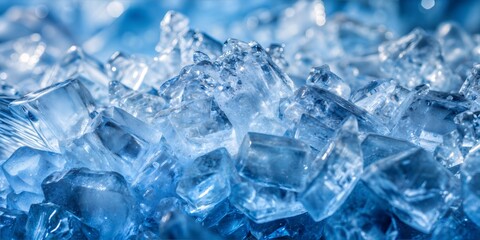 close-up image of a pile of ice crystals