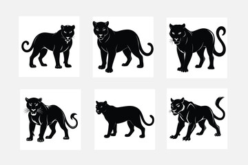 black planter icon logo design vector