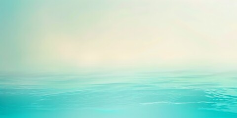 Obraz premium Soft gradient transitioning from mint green to aqua blue, creating a refreshing and calming atmosphere, ideal for wellness products or spring-themed items 