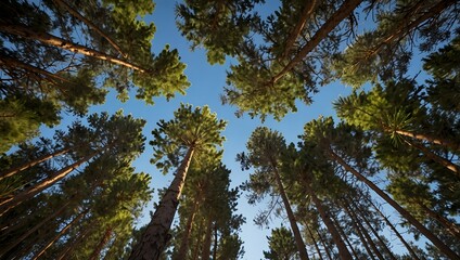 Fototapeta premium The ecological importance of pine trees in a changing climate ai_generated