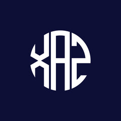 xaz circle logo design