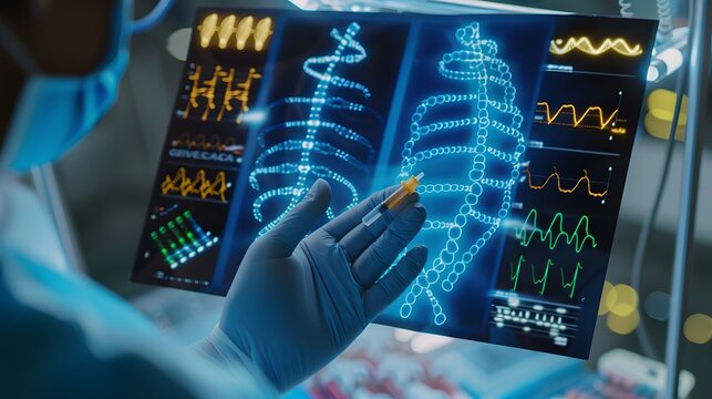Realism of A patient receiving personalized treatment based on genetic testing results.. very detailed