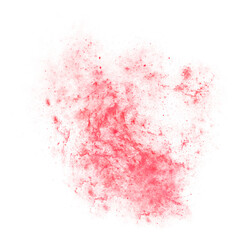 red galaxy splash watercolor texture transparent background