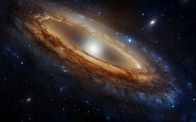 Fototapeta premium Spiral Galaxy in the Vastness of Space