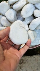 Stones in the bucket 