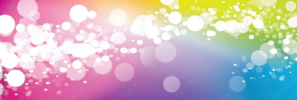 Wall mural colorful abstract bokeh background with light effects and gradient colors