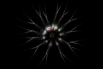 Obraz premium fireworks on black made by midjourney
