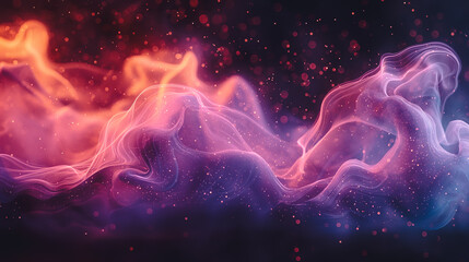 Illustrate abstract concepts with sophisticated smoke  colorfull background