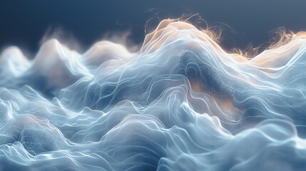 Design stunning abstract textures merging smoke with parabola curve stock graphs for a modern aesthetic.