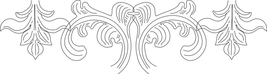 Sketch illustration silhouette vector drawing detail design decoration ornament icon logo symbol old classic vintage