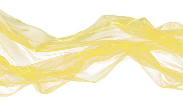 Corrugated tulle fabric, yellow, easily color changeable with hue/saturation adjustments