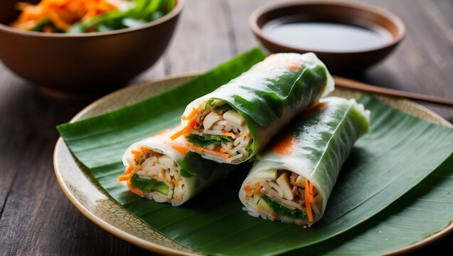 Kuay Teow Lui Suan (Fresh Spring Rolls)