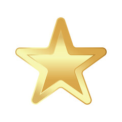 Obraz premium Vector golden star. Gold star
