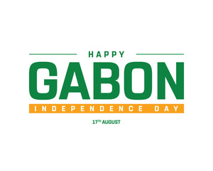 Independence Day of Gabon, I love Gabon, Independence Day, Gabon, Happy Independence Day, National Day, Freedom, 17th August, Editable, Gabon Independence Day, Vector, Flag, Icon, Wallpaper, Design