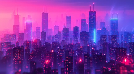 Obraz premium city at night