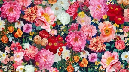 Pink and violet floral background