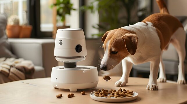 Pet Interacting with Smart Feeder and Monitoring for Connected Care