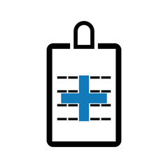 Insurance health document icon