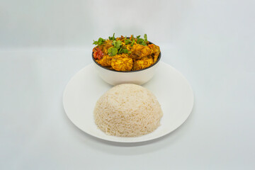 Healthy and Homemade Chicken and Rice for Fitness Weightloss Nepali Masu Bhaat Chicken Masala Curry