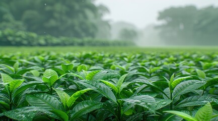 green tea plantation
