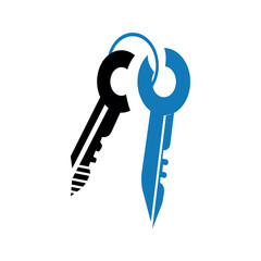 Key icon vector