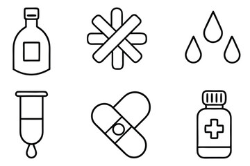 Medicine Line Art Illustration Illustrating Healthcare Ideas