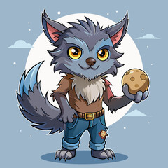 Fototapeta premium Cute Werewolf