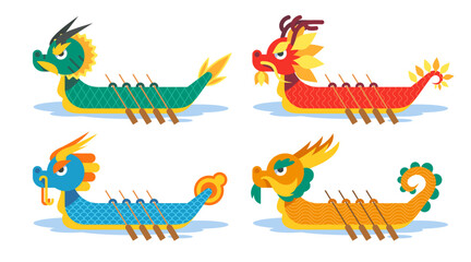 Flat dragon boat collection