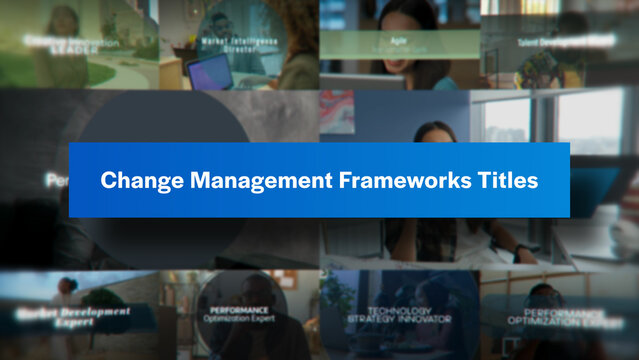 Change Management Frameworks Titles | 10 Motion Titles with Control Panels