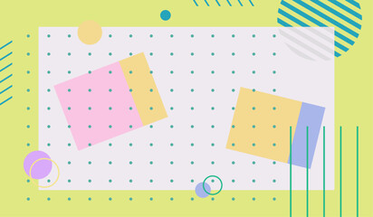Abstract geometric background vector template