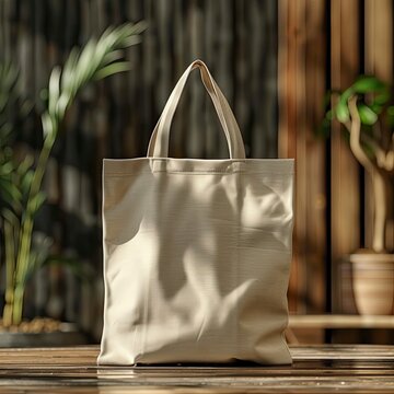 a tot bag for mockup, design empty --chaos 10 --style raw --stylize 300 Job ID:generative ai