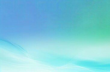Soft gradient background with shades of blue and green, creating an elegant and modern design for product packaging or branding, suitable as a backdrop in digital marketing materials or graphic design