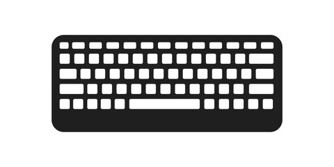 Simple flat keyboard icon on white background.
