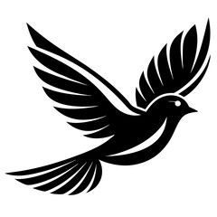 a flying bird logo icons minimal silhouette