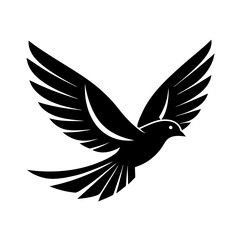 a flying bird logo icons minimal silhouette